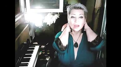 Dangerous intimate games with nipples, pussy and mouth of his beloved slut wife, exposed to the public))