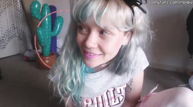 submissive alt girl dirty talks you while she tries to make you horny and cum for you