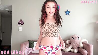 Satin Princess Panties Try On Haul Ora Lynae in Full Back Underwear