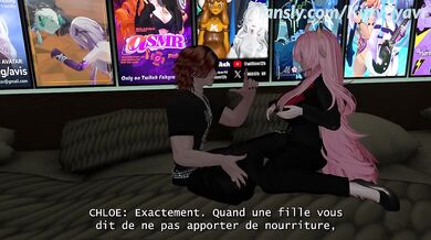 Movie night that gets out of hand into hard fucking between friends