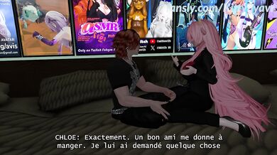 Movie night that gets out of hand into hard fucking between friends