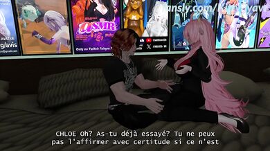 Movie night that gets out of hand into hard fucking between friends