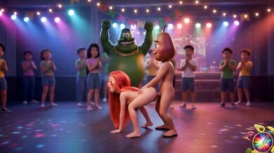 Moranguete Twerks at Funk Party with Boyfriend then Cheats with Pineapple Prince Cheats on Pineapple King at Baile Funk Funk Dance Gone Wild porno