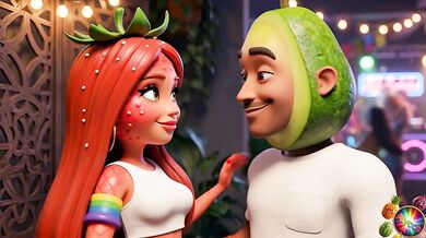 Moranguete Twerks at Funk Party with Boyfriend then Cheats with Pineapple Prince Cheats on Pineapple King at Baile Funk Funk Dance Gone Wild porno