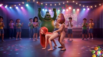 Moranguete Twerks at Funk Party with Boyfriend then Cheats with Pineapple Prince Cheats on Pineapple King at Baile Funk Funk Dance Gone Wild porno