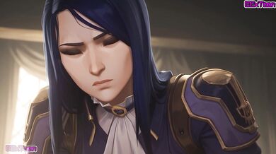 League Of Legends Hentai Anime - Big Tits Caitlyn Blow Job Hentai by eextoon