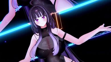 Nude Elf VTuber Dances Maniac | Hentai MMD