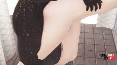 DanDaDan Hentai - Momo Fucked by a big black dick in the shower