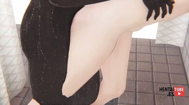 DanDaDan Hentai - Momo Fucked by a big black dick in the shower