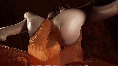 Tali wanted to explore the cave, but the slug suddenly had other plans.