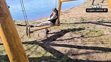 I wanted to rock her on the swing, and she offered to cum on her!