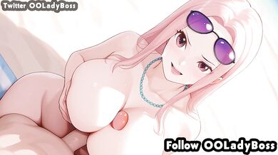 Hina Bikini Tits Job for her boss hentai anime from One Piece by ooladyboss