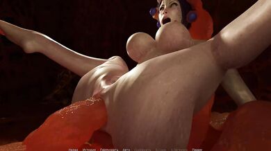 She loves being deprived of her virginity by the huge members of a mutant slug.