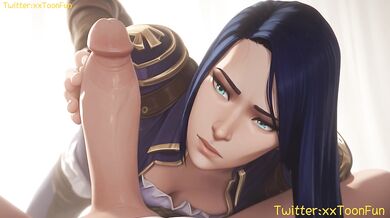League Of Legends hentai Adult animation - Caitlyn Blow Job Hand Job Tits Job Hentai animation by xxtoonfun