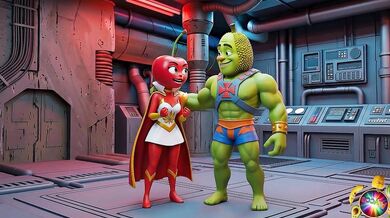 Super Jaca Fucks Perinha Hard Inside the Spaceship - Hero Porno Series Perinha Gets Destroyed by Super Jaca in the Spaceship - Superhero Sex porno