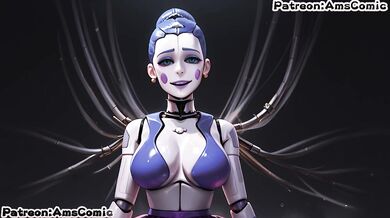 FNAF hentai ams animation - Ballora big tits blow job hentai by amscomic