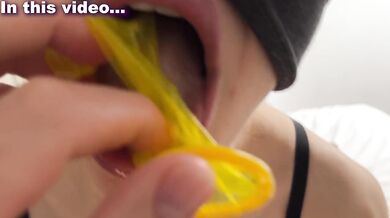 GUESS the CONDOM FLAVOR 2: funny GAME by sexy real couple. Amateur