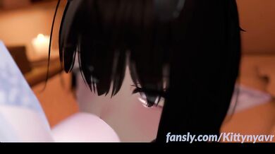 kittynyavr sinks deep in steamy blowjob