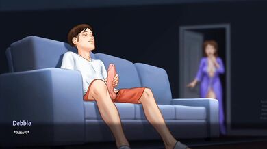 Summertime Saga 21.0.0- wip.7164 new update debbie living room movie watching time scene