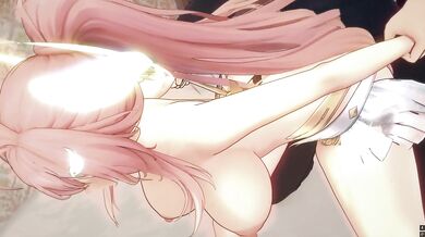 鳴潮MMD　エイメス　羽交い締めセックス