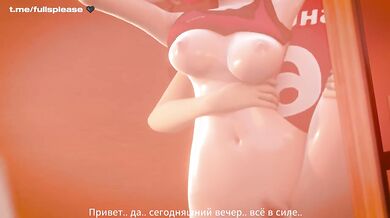Чарлидершу трахают толпой (ПЕРЕВОД)