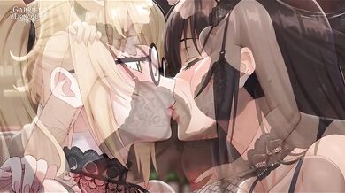 Hentai Lesbian threesome at a private party Part 3