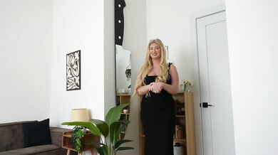 Sluttly Blonde Roommate Sophia Isabella Gets Fucked by Jak Knife while showing outfit for date