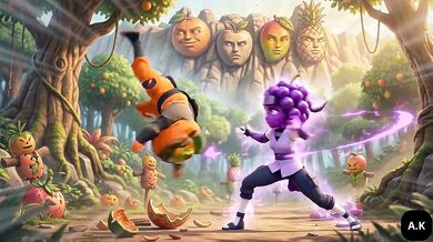 Ninja Laranja Fucks Uva Ninja in the Forest Near the Hidden Village Forbidden Forest Sex Ninja Laranja and Uva Ninja Near the Village Secret Forest
