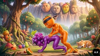 Ninja Laranja Fucks Uva Ninja in the Forest Near the Hidden Village Forbidden Forest Sex Ninja Laranja and Uva Ninja Near the Village Secret Forest