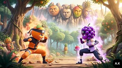 Ninja Laranja Fucks Uva Ninja in the Forest Near the Hidden Village Forbidden Forest Sex Ninja Laranja and Uva Ninja Near the Village Secret Forest