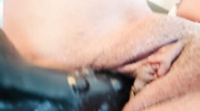 Sexy hot milf masterbates in stepfathers bed