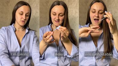 Blue Nail Painting: Talking & Real Emotional Reactions