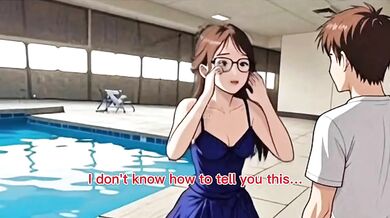 Curious stepsister asks her stepbrother to show her his penis / Subtitled