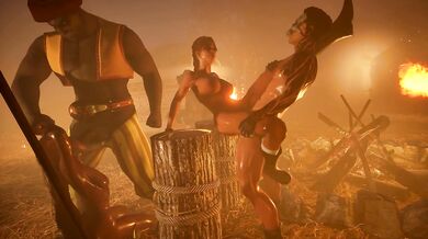 Hentai Anime Cosplay Lara Croft Rough BDSM Sex - Tomb Raider Cartoon