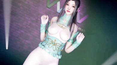 3D big boobs slut Asian strippers got fucked so hard collection