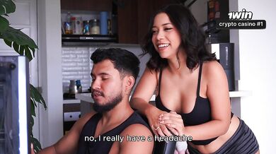 my latina step sister sits on my lab and i cant help but ger hard - Creampie - Sofi Becker