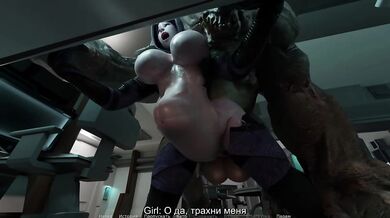 She seduced him and now her ass is destroyed. 3D Hentai Game Animation