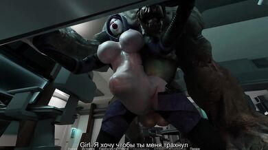 She seduced him and now her ass is destroyed. 3D Hentai Game Animation