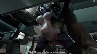 She seduced him and now her ass is destroyed. 3D Hentai Game Animation
