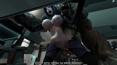 She seduced him and now her ass is destroyed. 3D Hentai Game Animation
