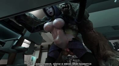 She seduced him and now her ass is destroyed. 3D Hentai Game Animation