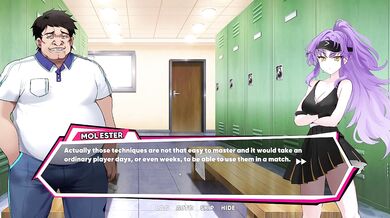 Uncensored Hentai Tennis Angels EX Gameplay - Tennis Babe enjoys Hot Anal Sex with Coach in Tennis Court