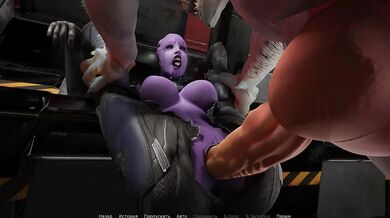 Every day she comes to the medical bay to collect DNA samples using monster sperm