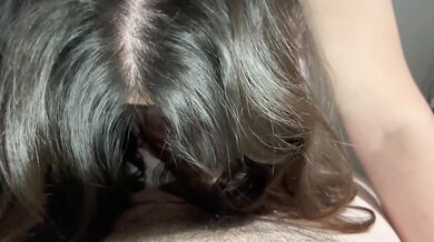 Big-titted stepmother masturbates you really well until you cum