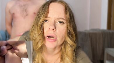 CLOSE UP OF STEPMOTH'S FACE DURING FUCKING, CREAMPIE IN PUSSY
