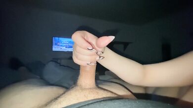 Young Latina Jerks My Small Dick Until I Bust