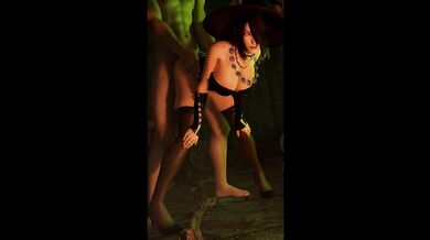 Romantic sex in night forest with Lulu . Final Fantasy