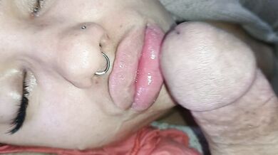 Handjob face cum in mouth,creampie facial????