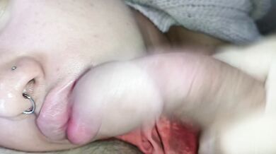 Handjob face cum in mouth,creampie facial????