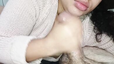 sucking balls, very gaggig and deep throat pov‍
